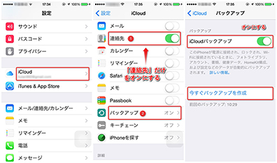 iPhoneの連絡先をバックアップするやり方 